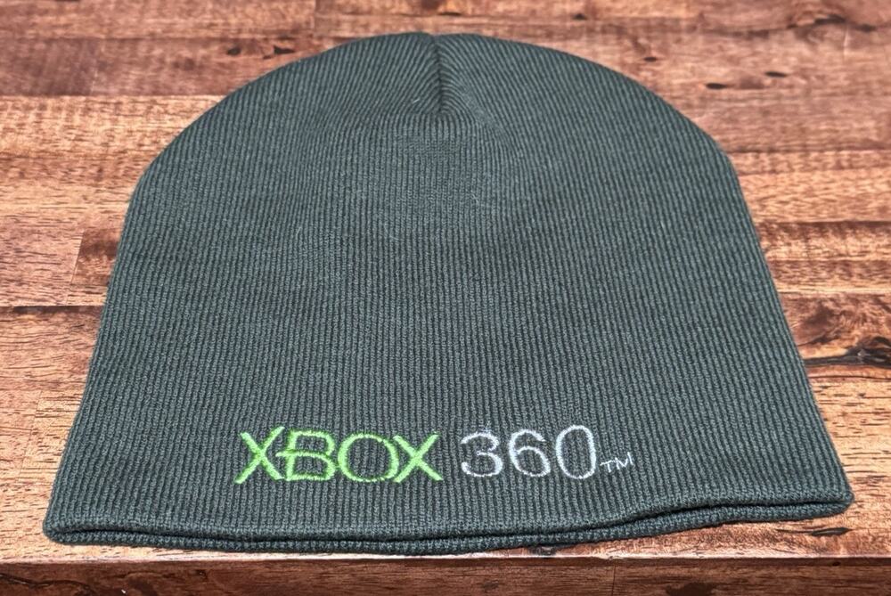 Vintage Xbox 360 Pop Tarts Knit Beanie One Size Dark Green Skull Cap